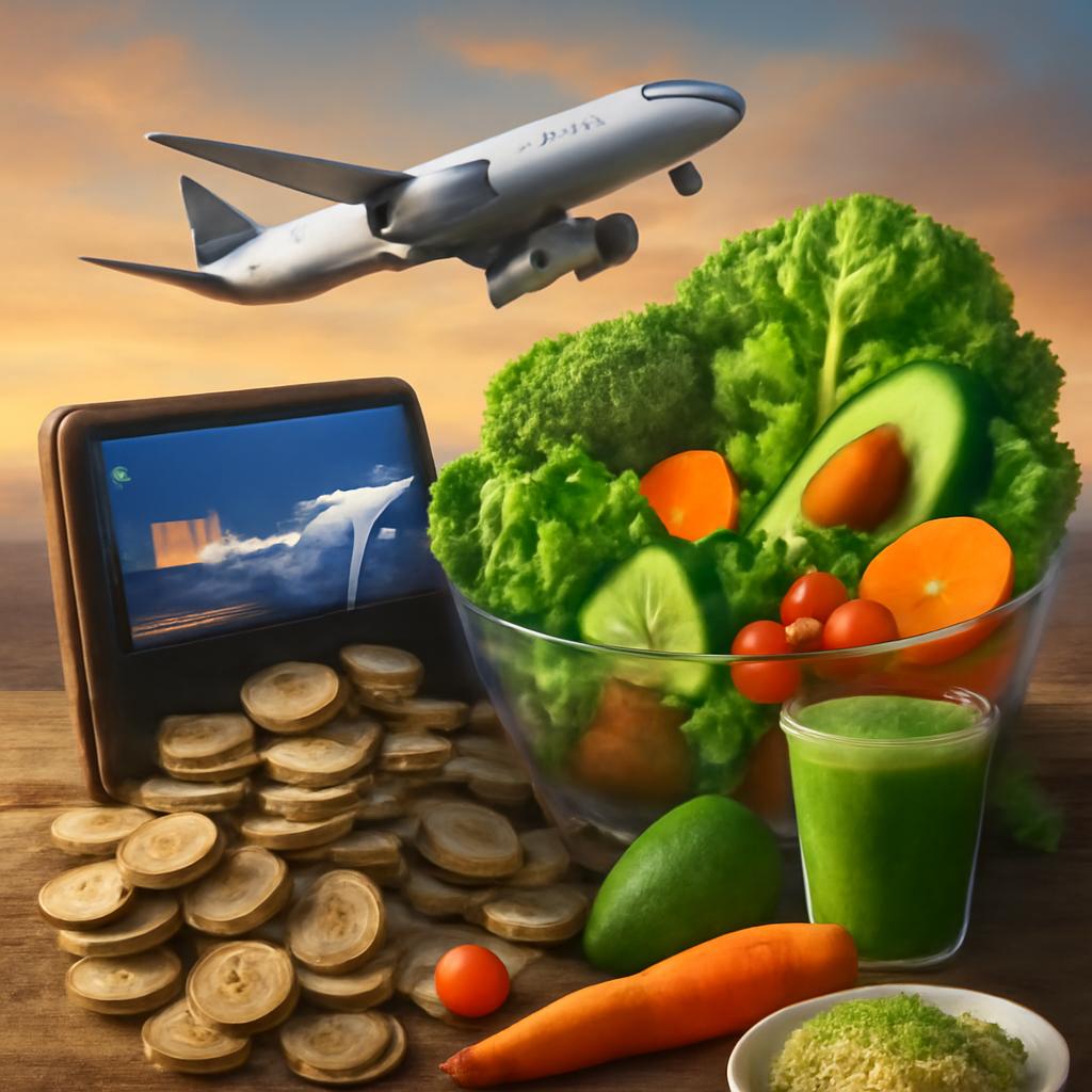 milhas para cashback em viagens para alimentação saudável