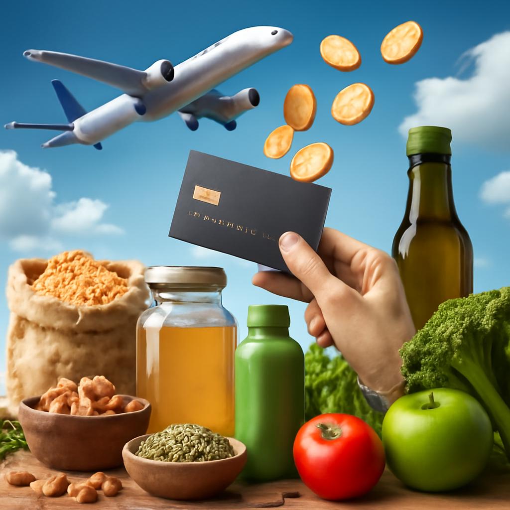 milhas para cashback em viagens para produtos naturais