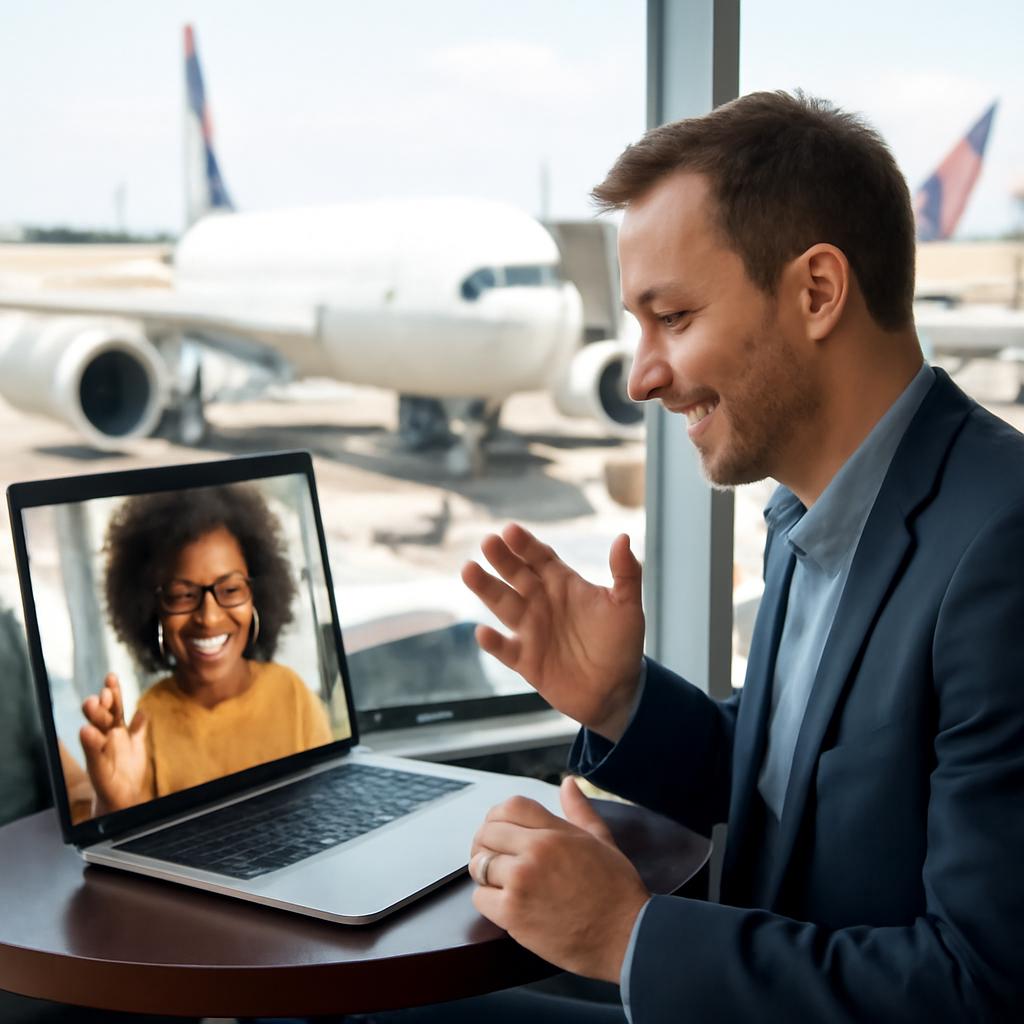 milhas para chamadas de vídeo