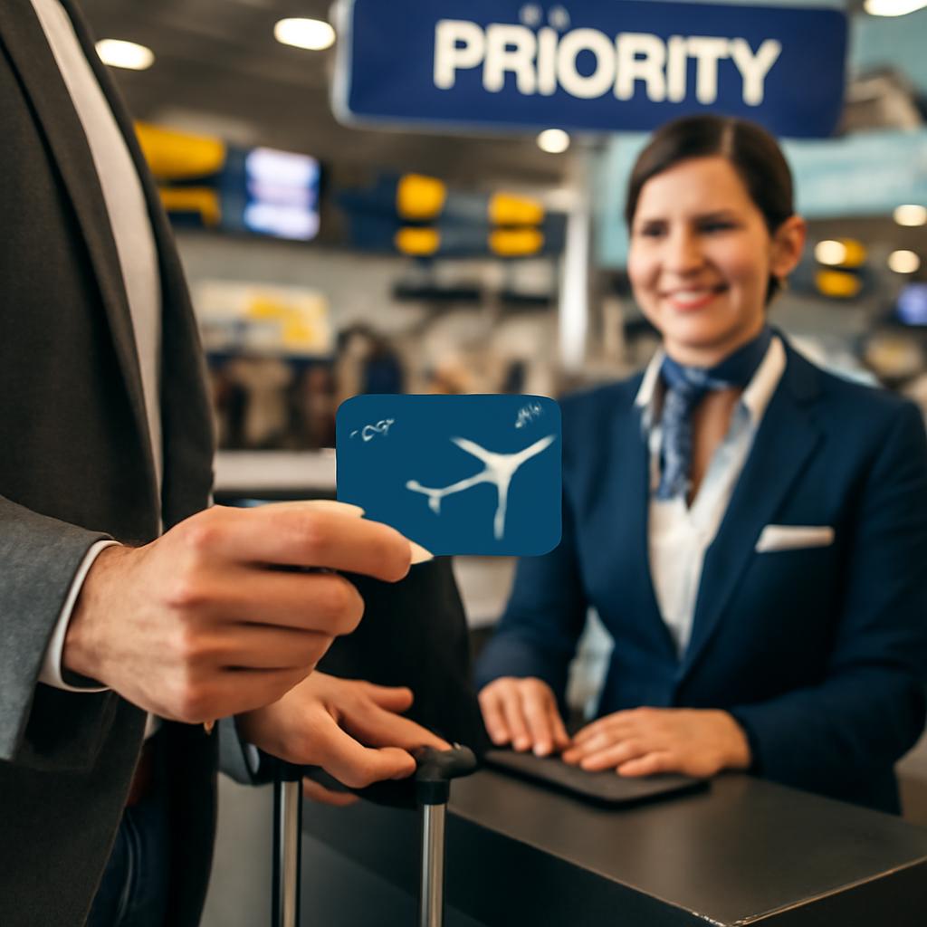 milhas para check-in prioritário