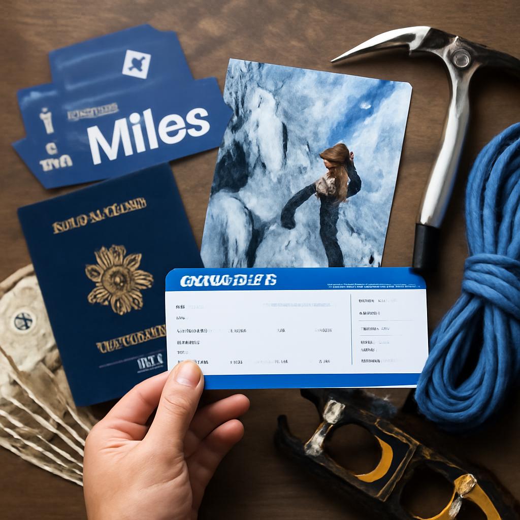 milhas para comprar ingressos para viagens de escalada em gelo