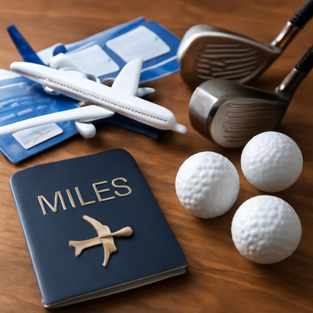 milhas para comprar ingressos para viagens de golfe