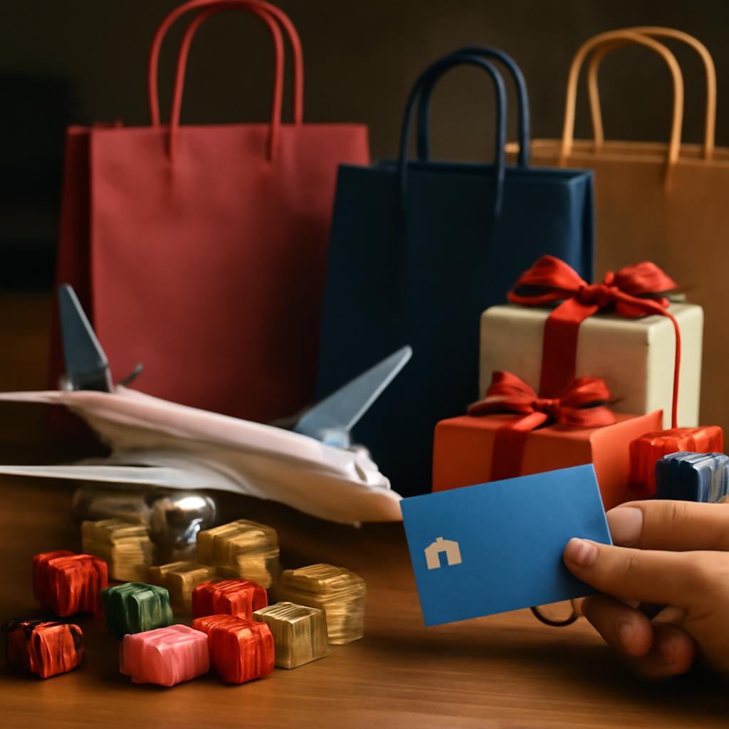 milhas para comprar presentes