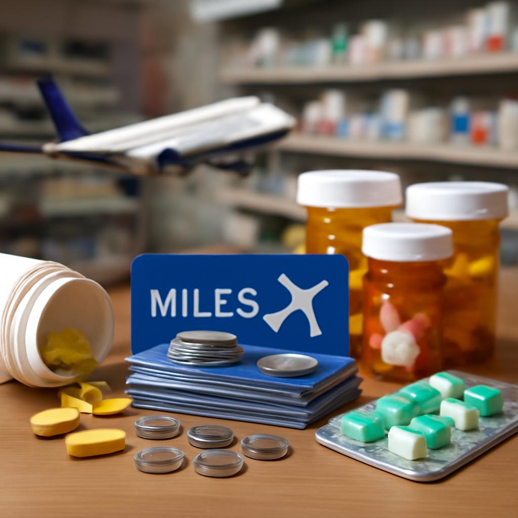 milhas para compras de medicamentos