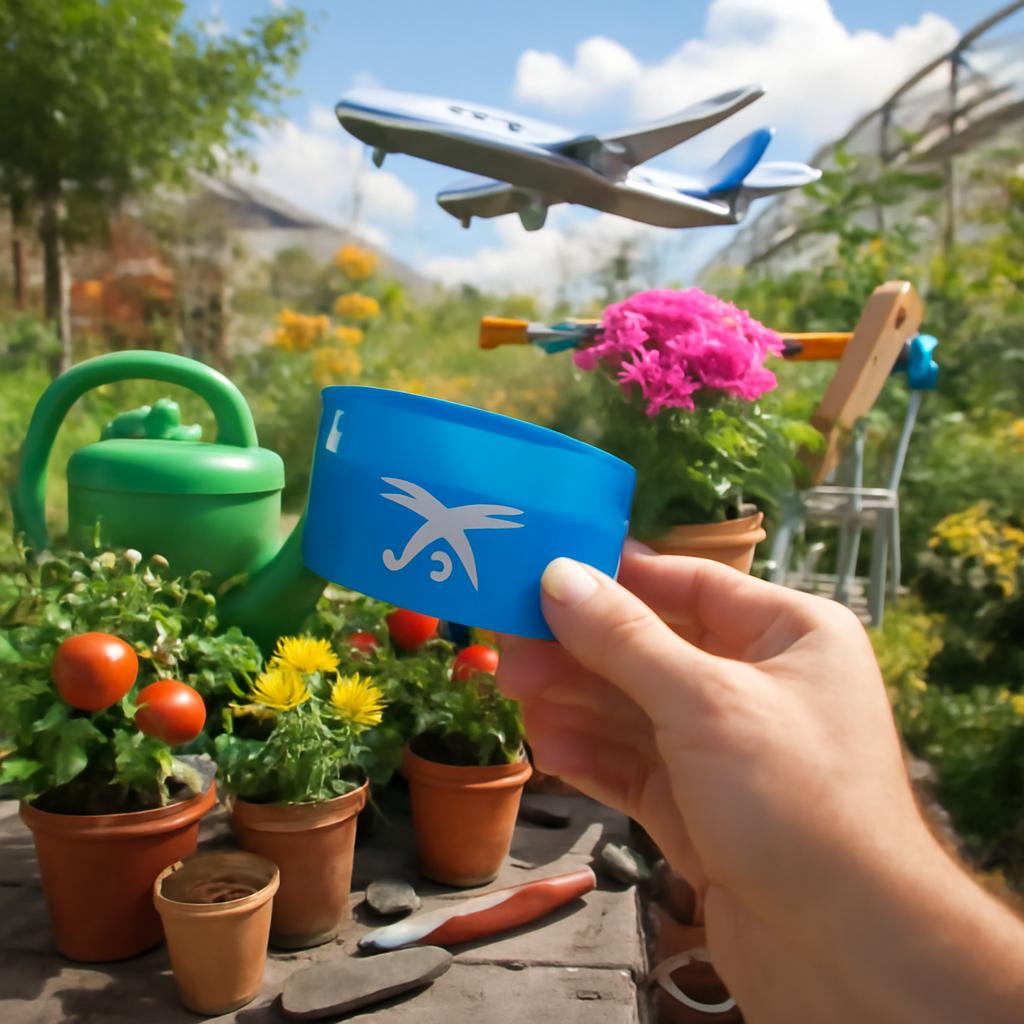 milhas para compras em lojas de jardinagem