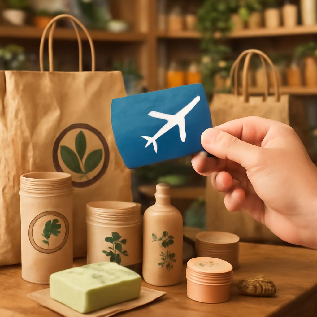 milhas para compras em lojas de produtos biodegradáveis