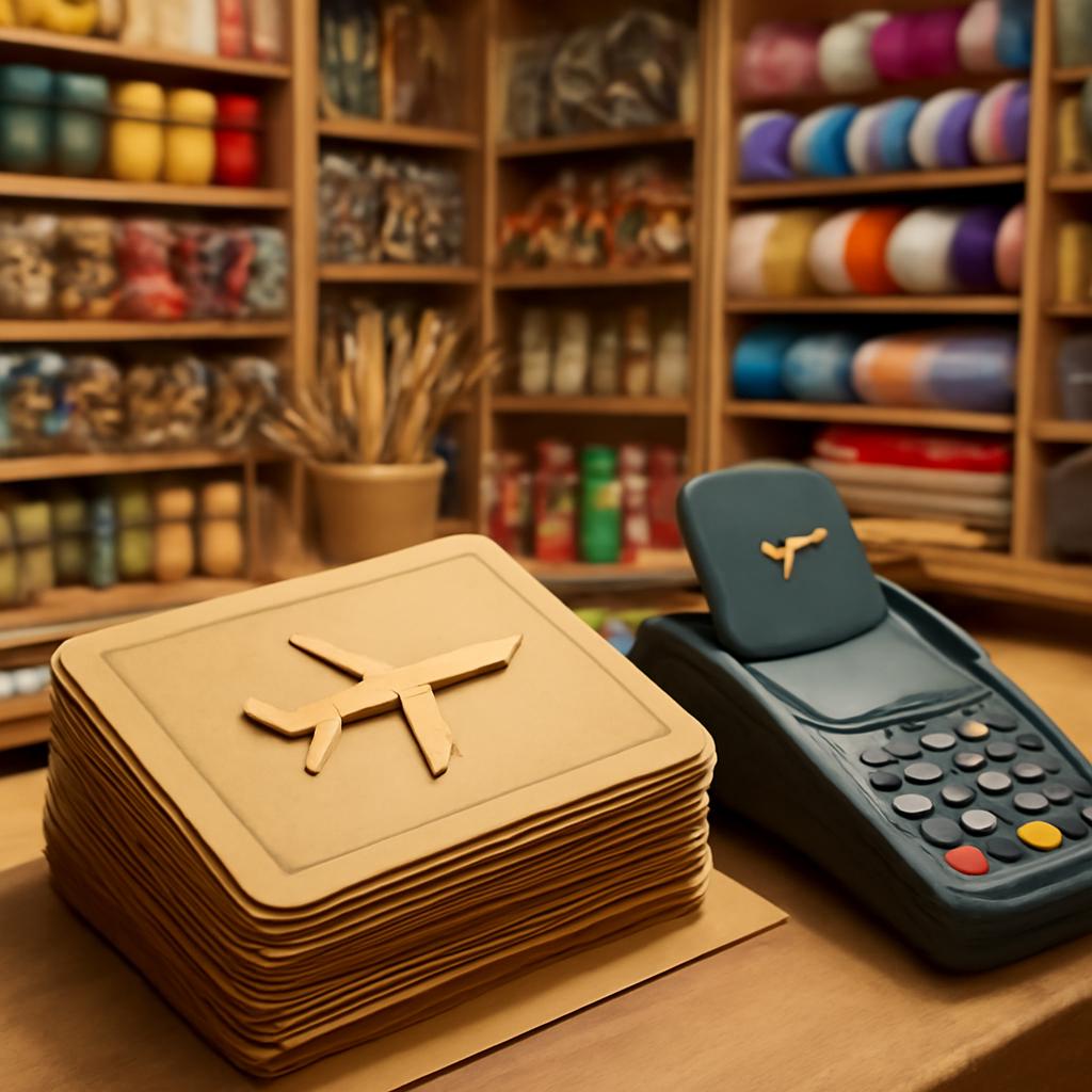 milhas para compras em lojas de produtos para artesanato