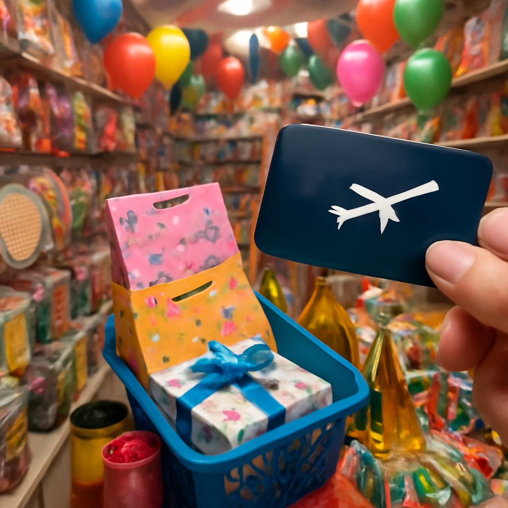 milhas para compras em lojas de produtos para festas