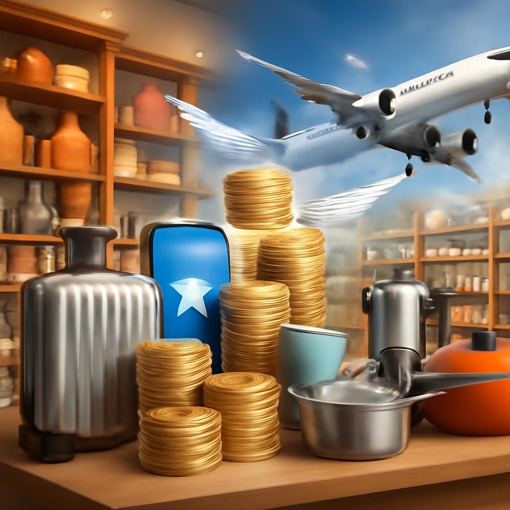 milhas para compras em lojas de utilidades domésticas