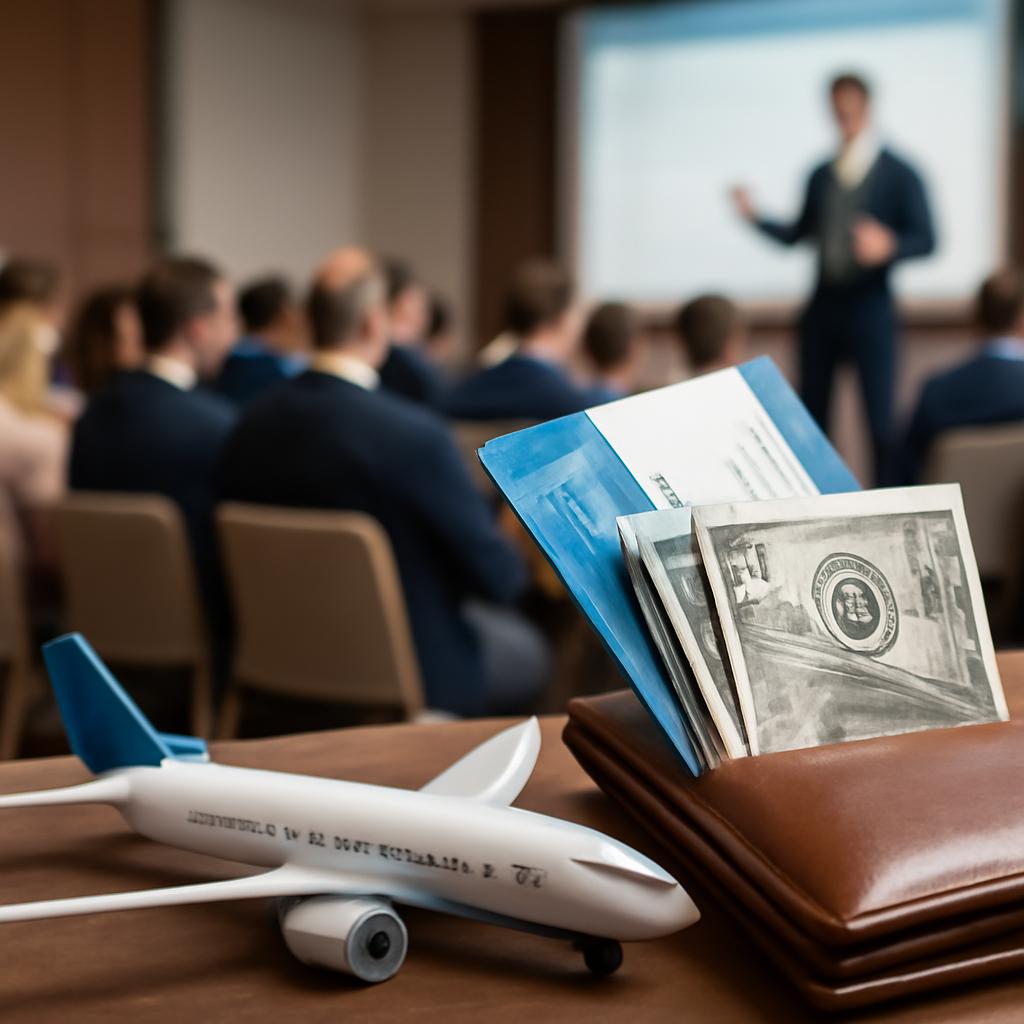 milhas para conferências educacionais empresariais