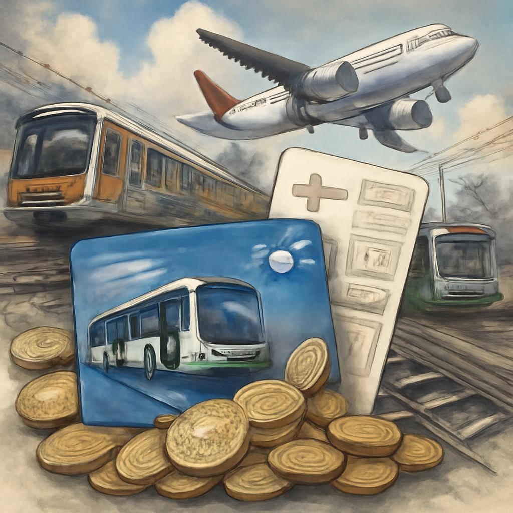 milhas para consumo de transporte público