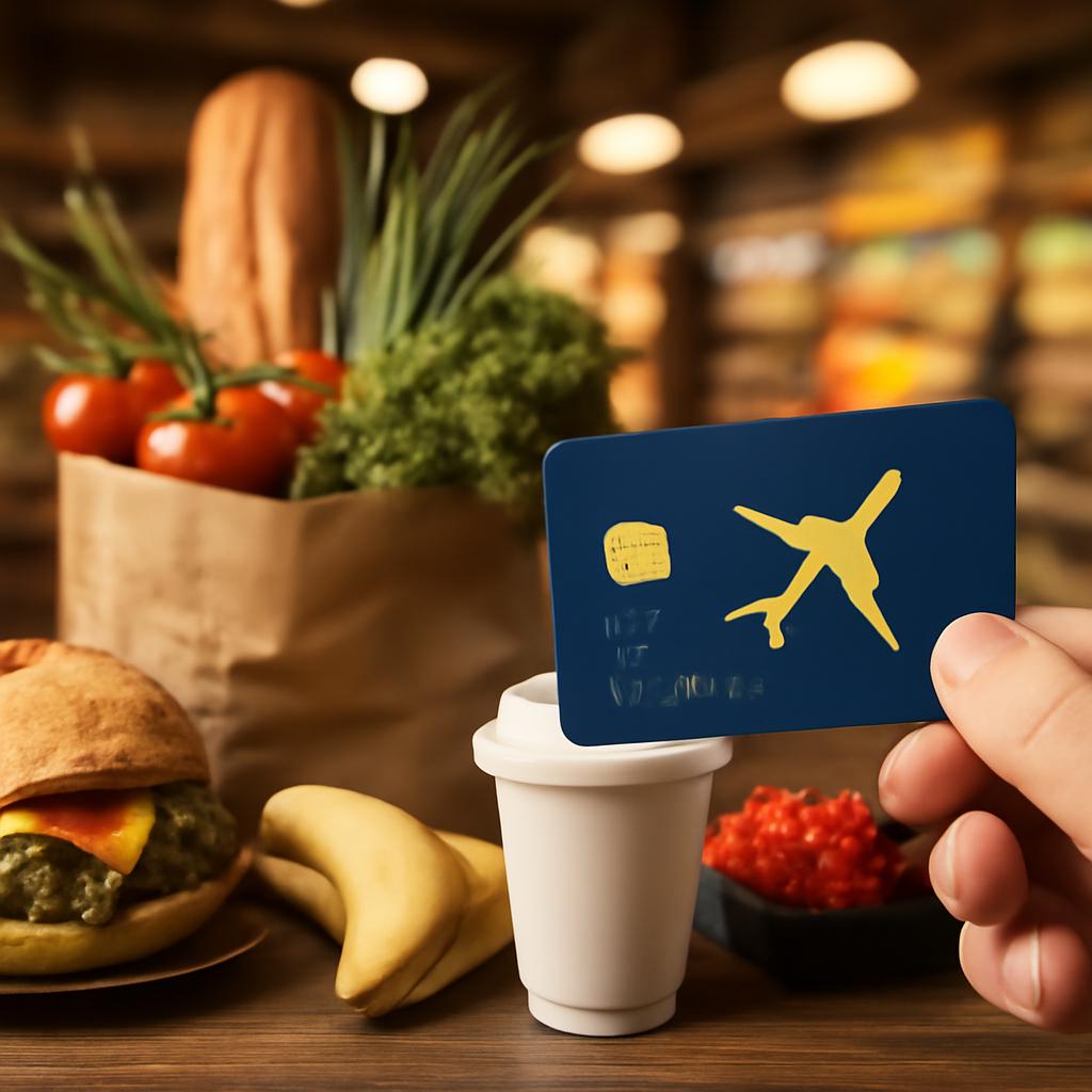 milhas para consumo em lojas de alimentação