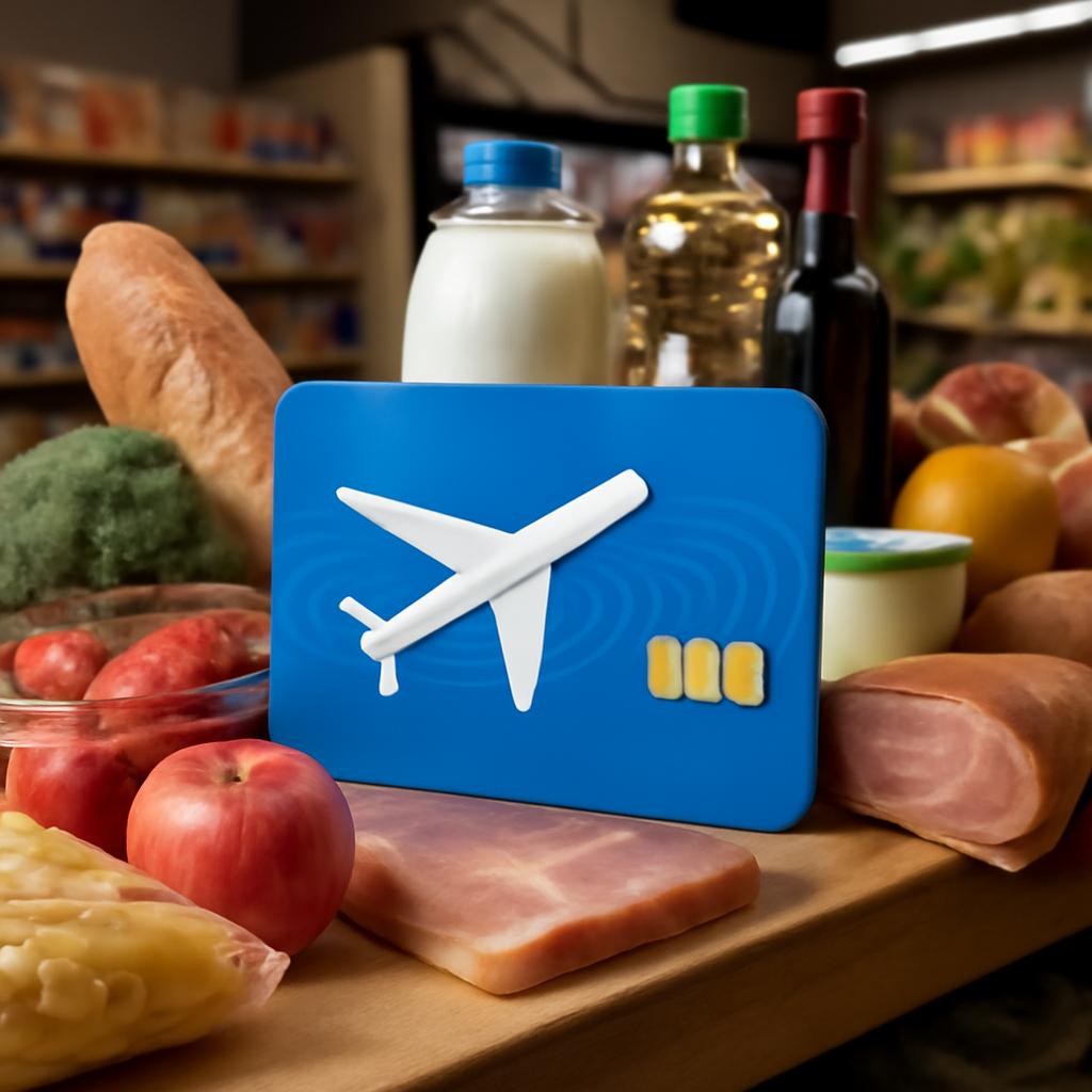 milhas para consumo em lojas de alimentos