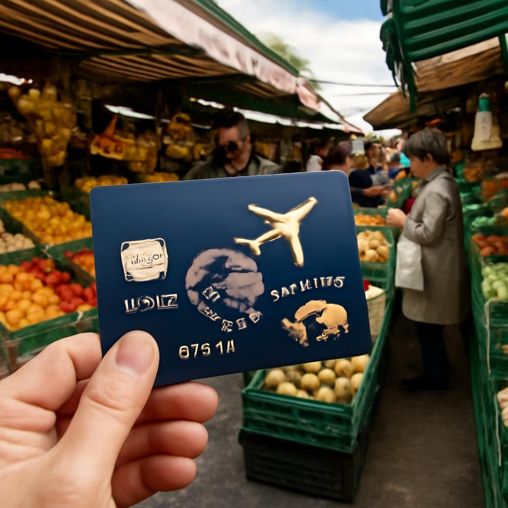 milhas para consumo em lojas de mercado de rua