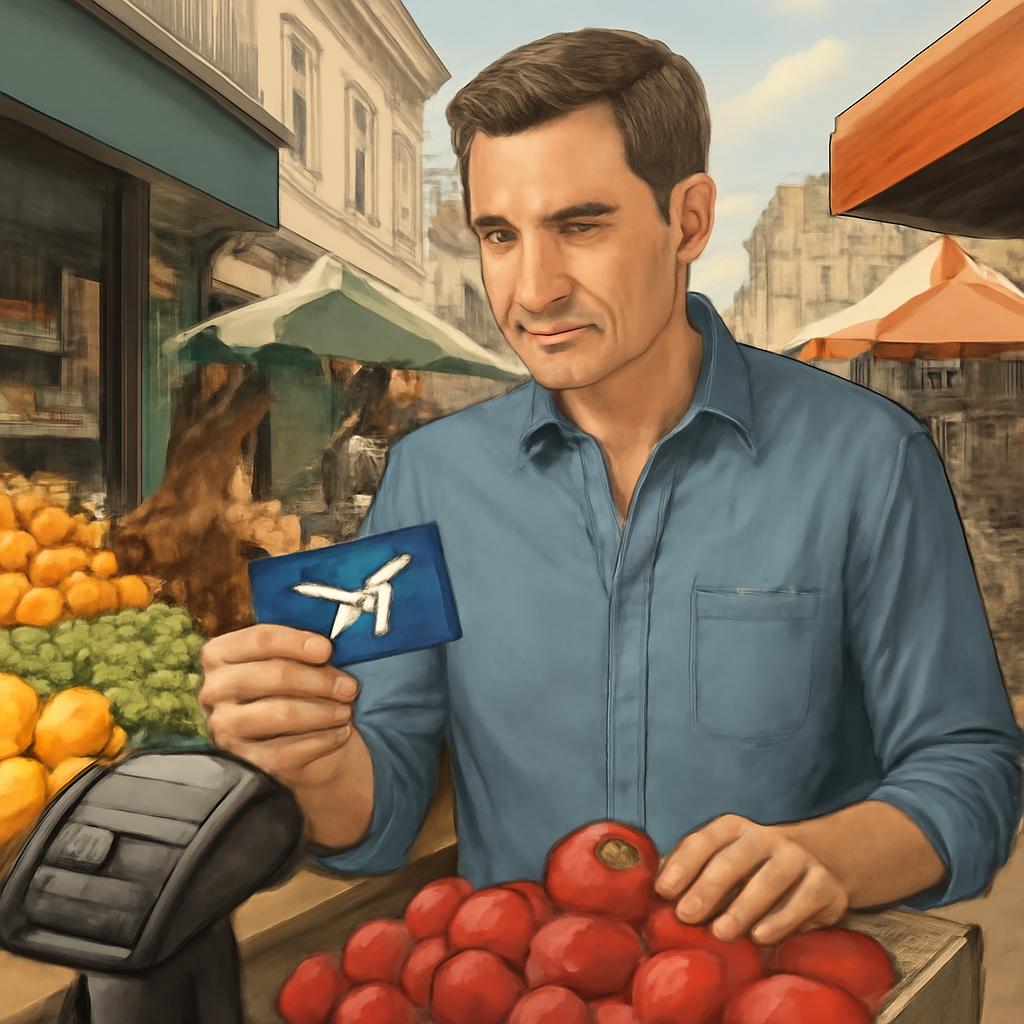 milhas para consumo em lojas de mercados locais e mercados de rua e mercado de pulgas e mercados locais