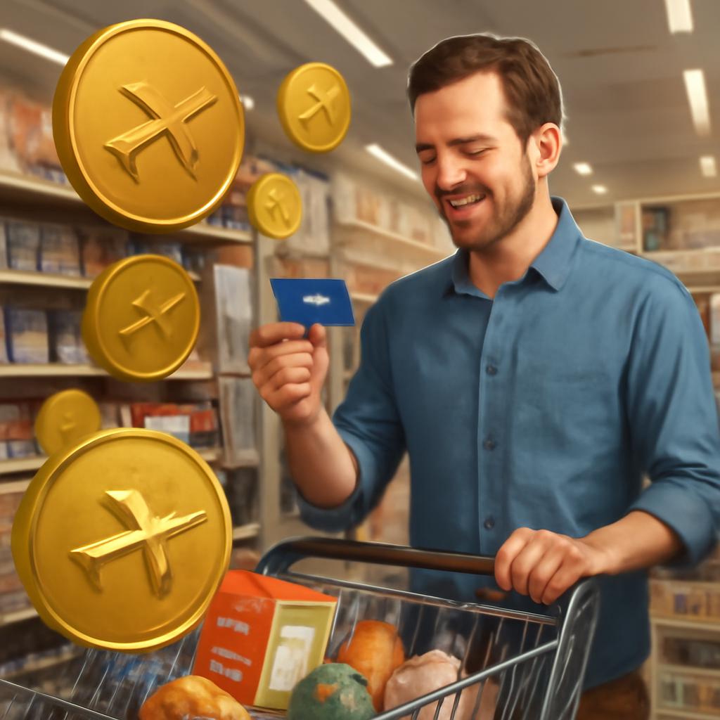 milhas para consumo em lojas de varejo
