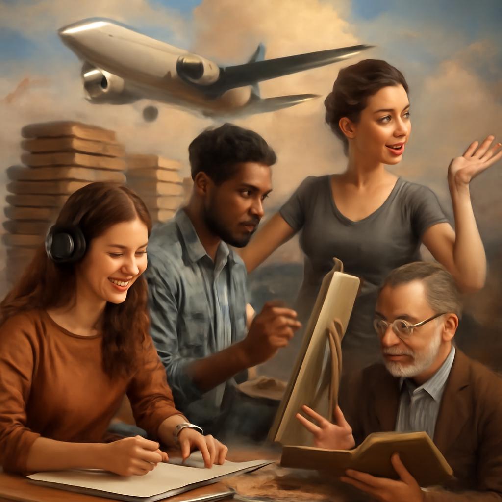 milhas para cursos de idiomas, aulas de expressão corporal, facial, emocional, artística, cultural e literária