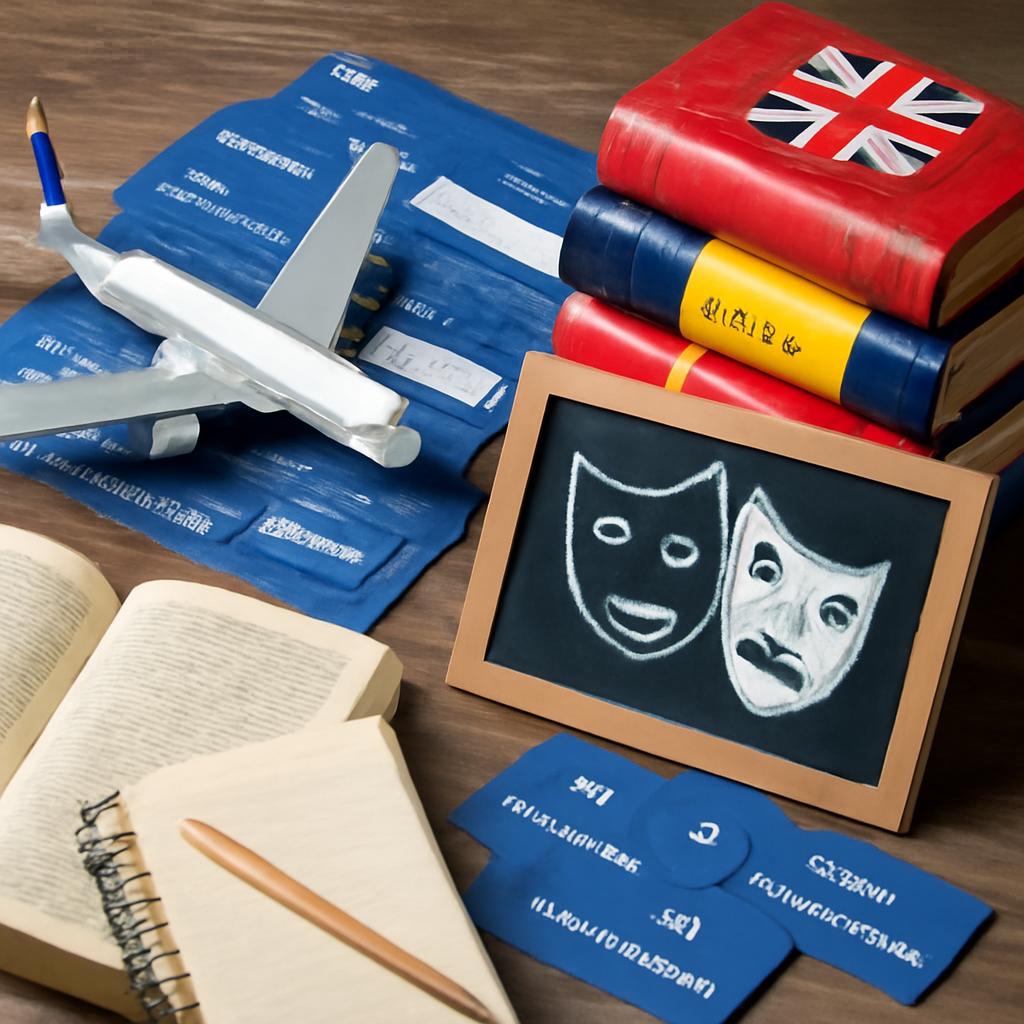 milhas para cursos de idiomas, aulas de expressão teatral