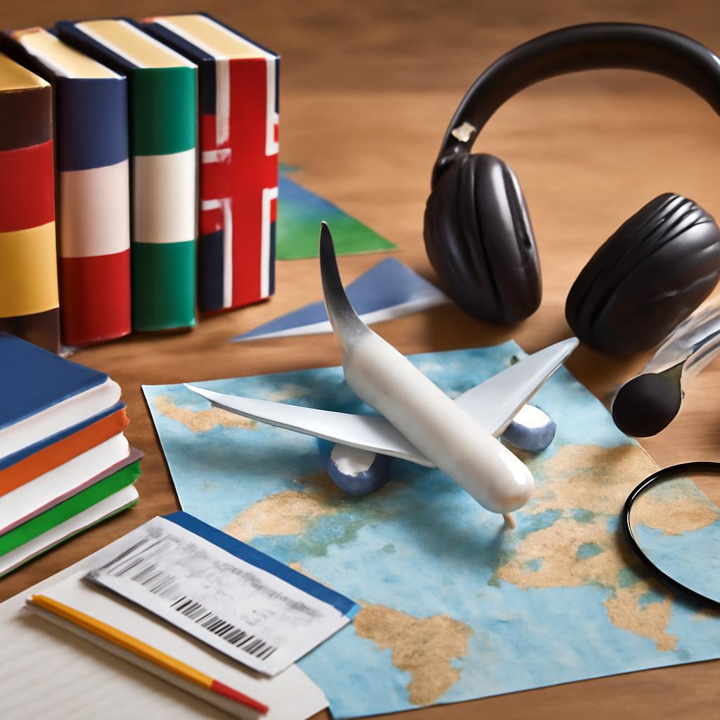 milhas para cursos de idiomas, aulas e tradução simultânea