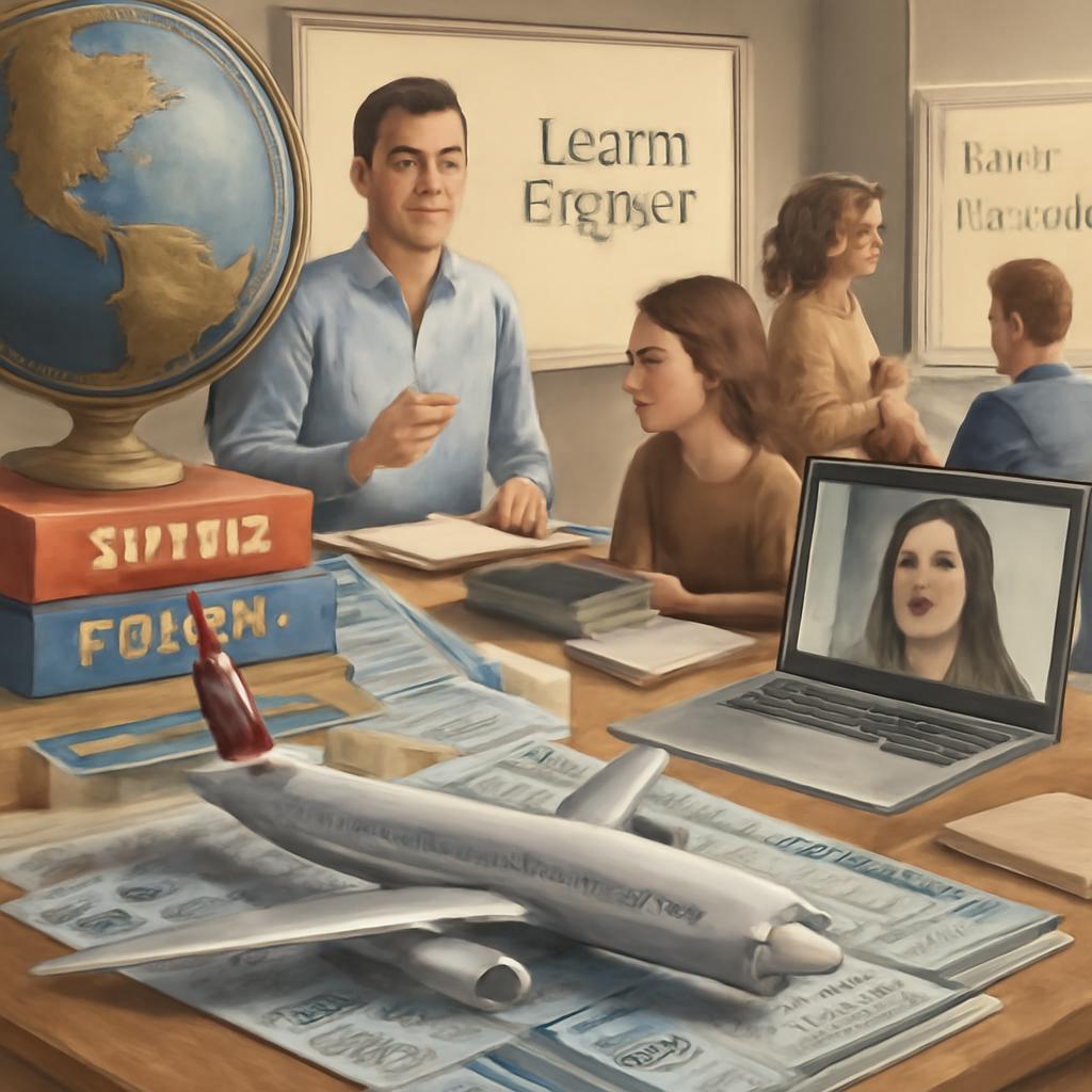 milhas para cursos de idiomas, aulas particulares, em grupo e online