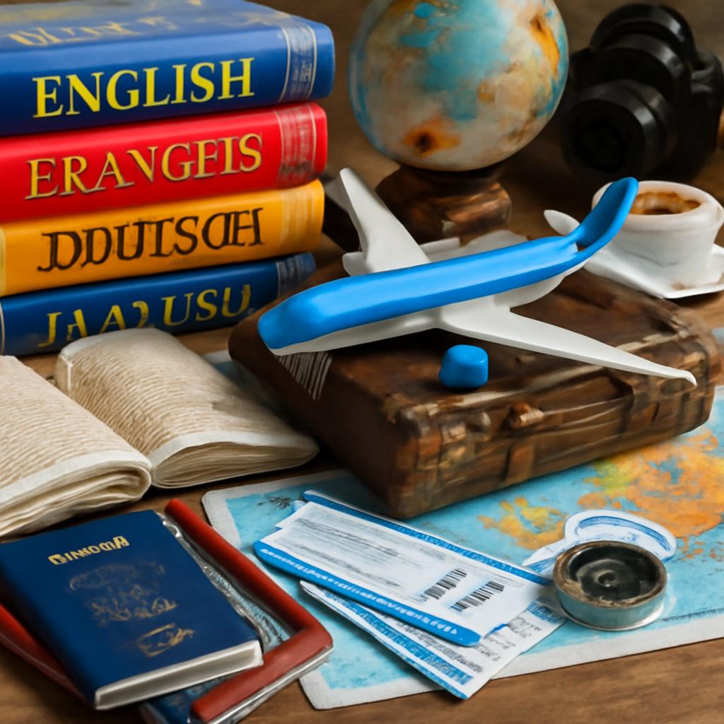 milhas para cursos de idiomas, língua estrangeira e tradução