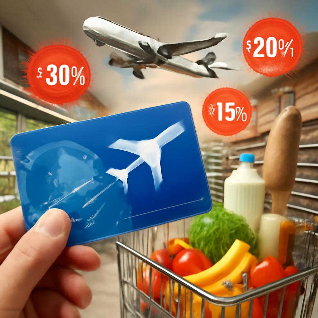 milhas para descontos em mercados