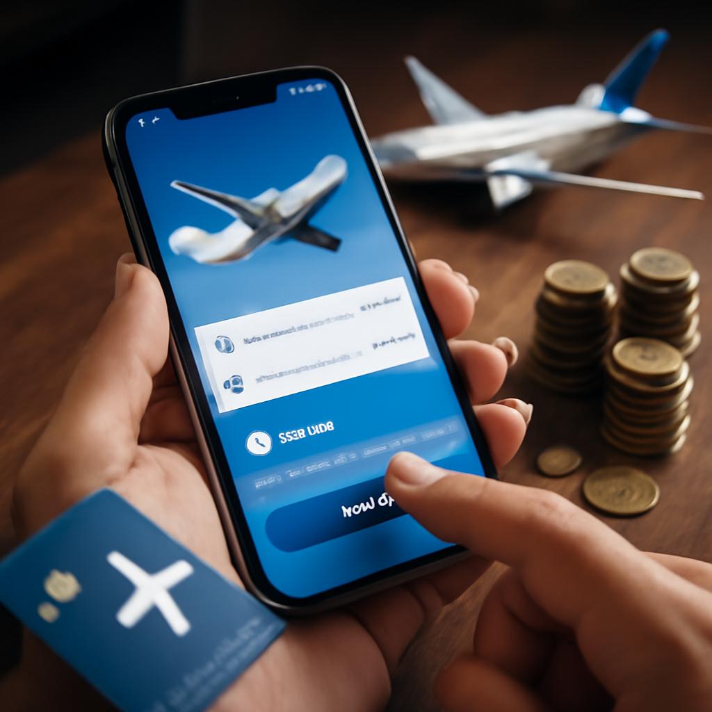 milhas para emissão de passagens aéreas no aplicativo