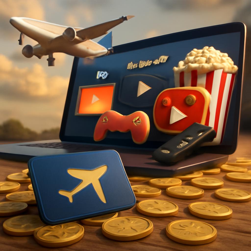 milhas para entretenimento online