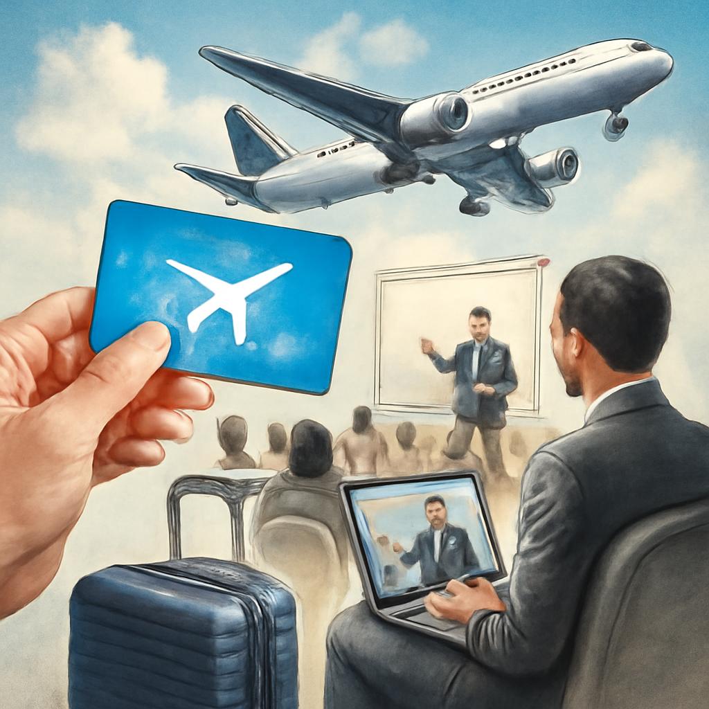 milhas para eventos de formação profissional