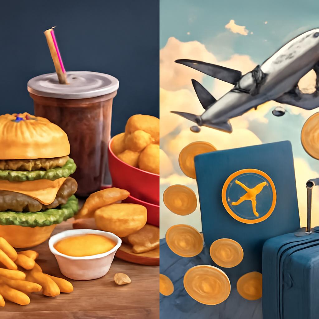 milhas para fast food