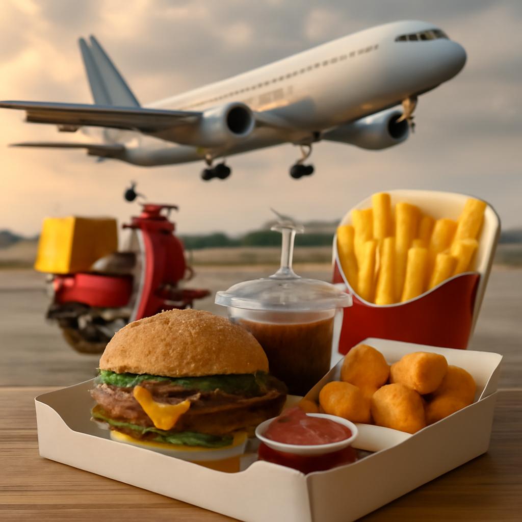 milhas para fast food delivery