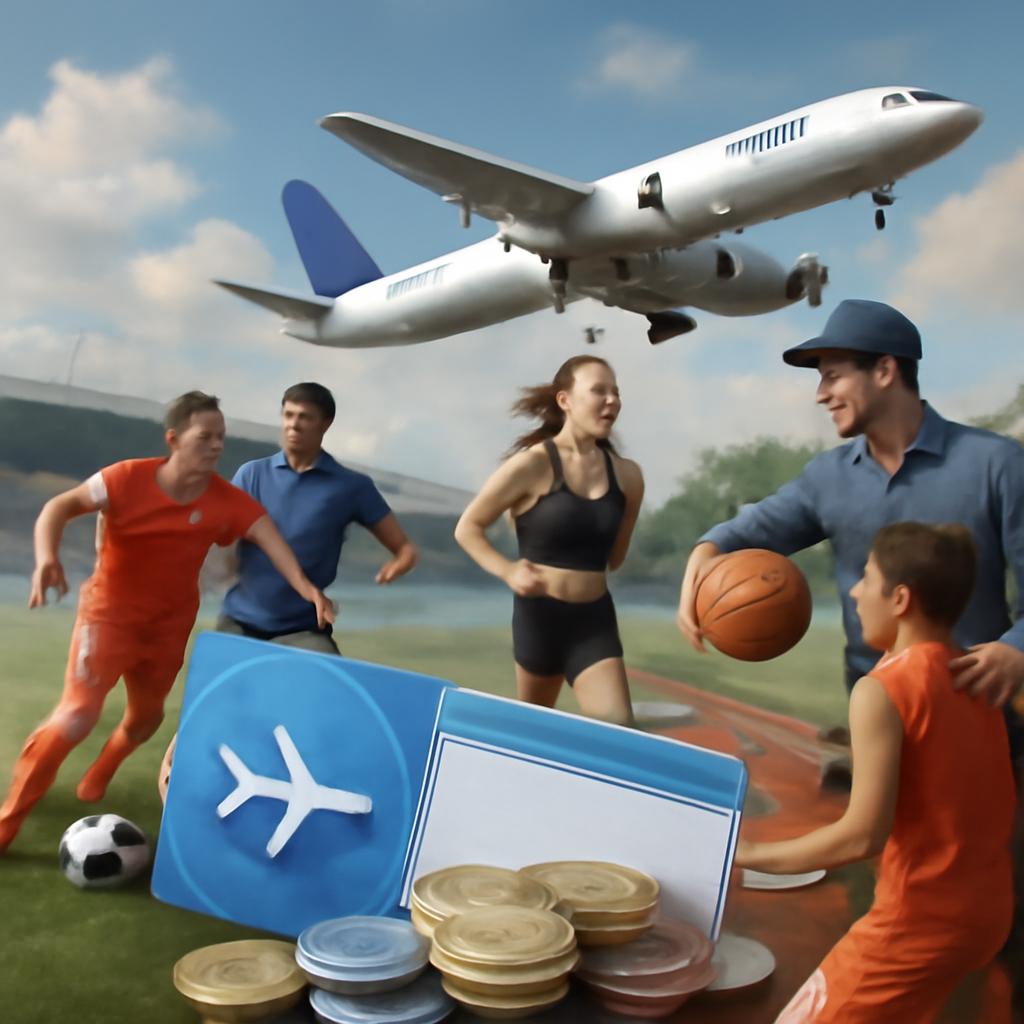 milhas para financiamento de atividades esportivas