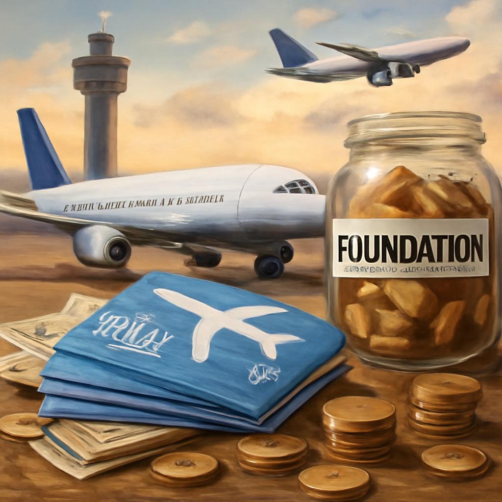 milhas para fundação