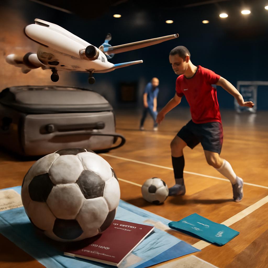 milhas para futebol de salão