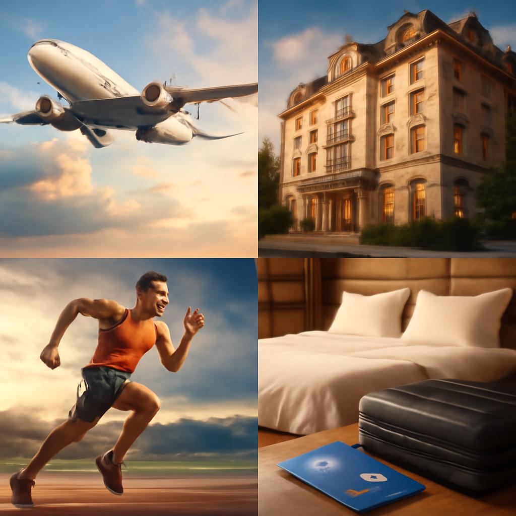milhas para hotelaria para eventos de atividades esportivas