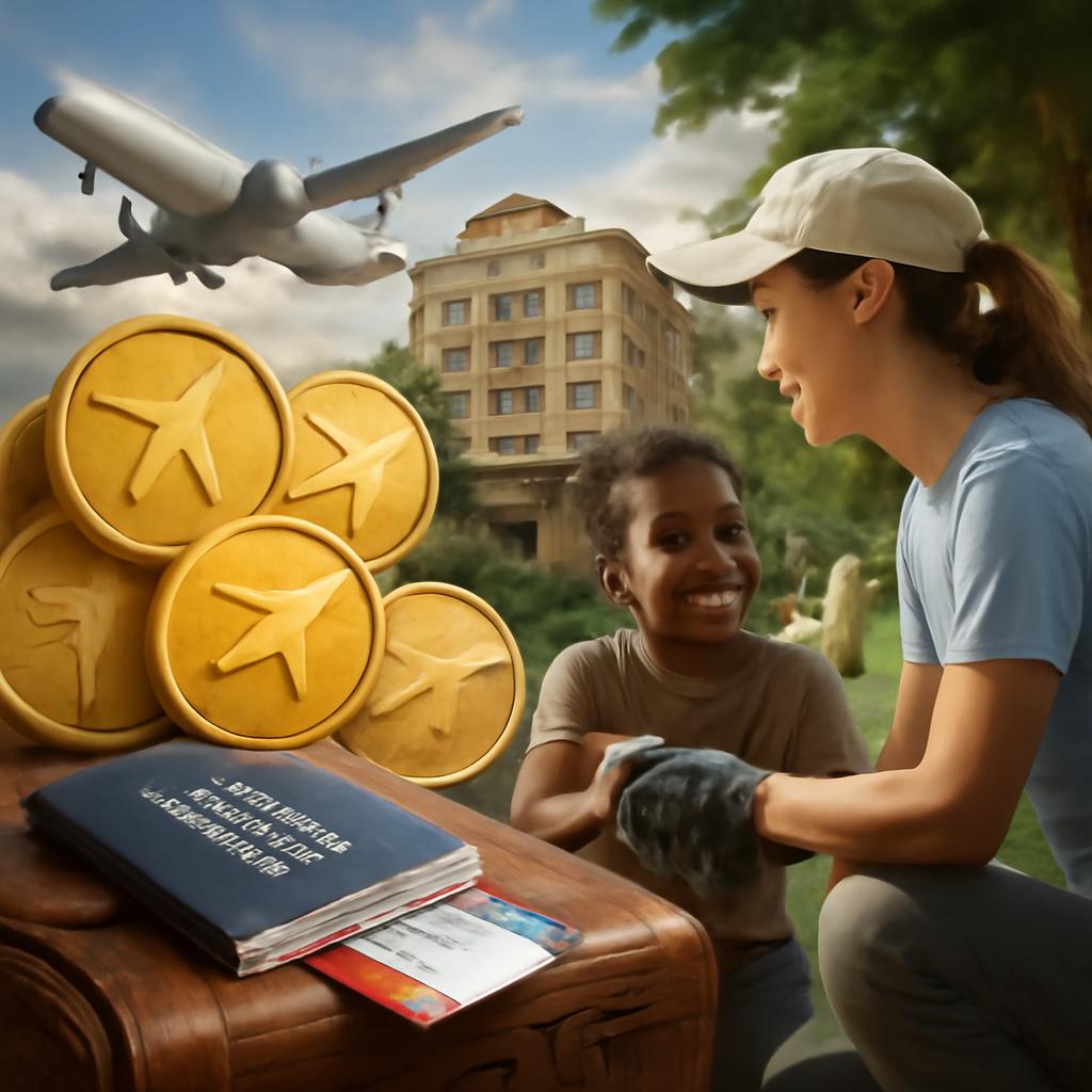 milhas para hotelaria para voluntariado