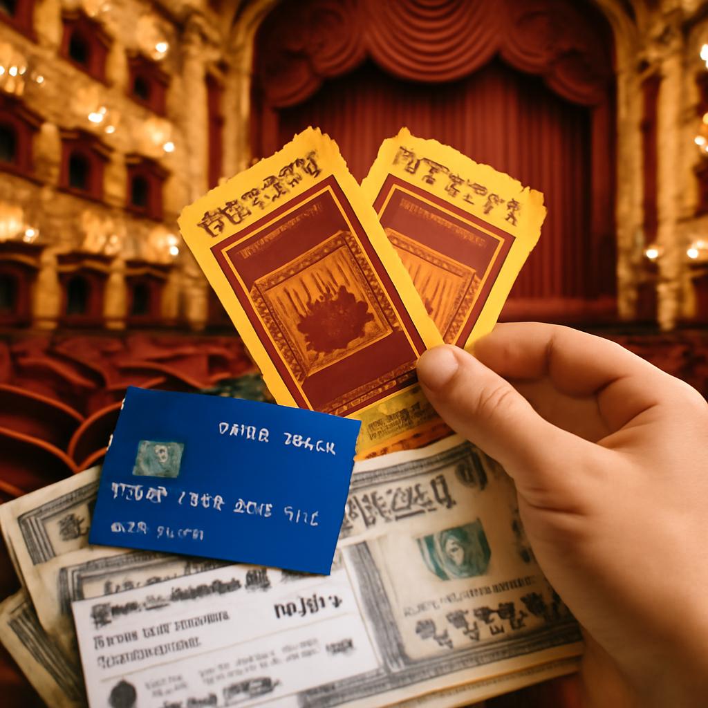 milhas para ingressos de teatro