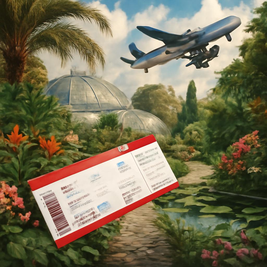 milhas para jardins botânicos