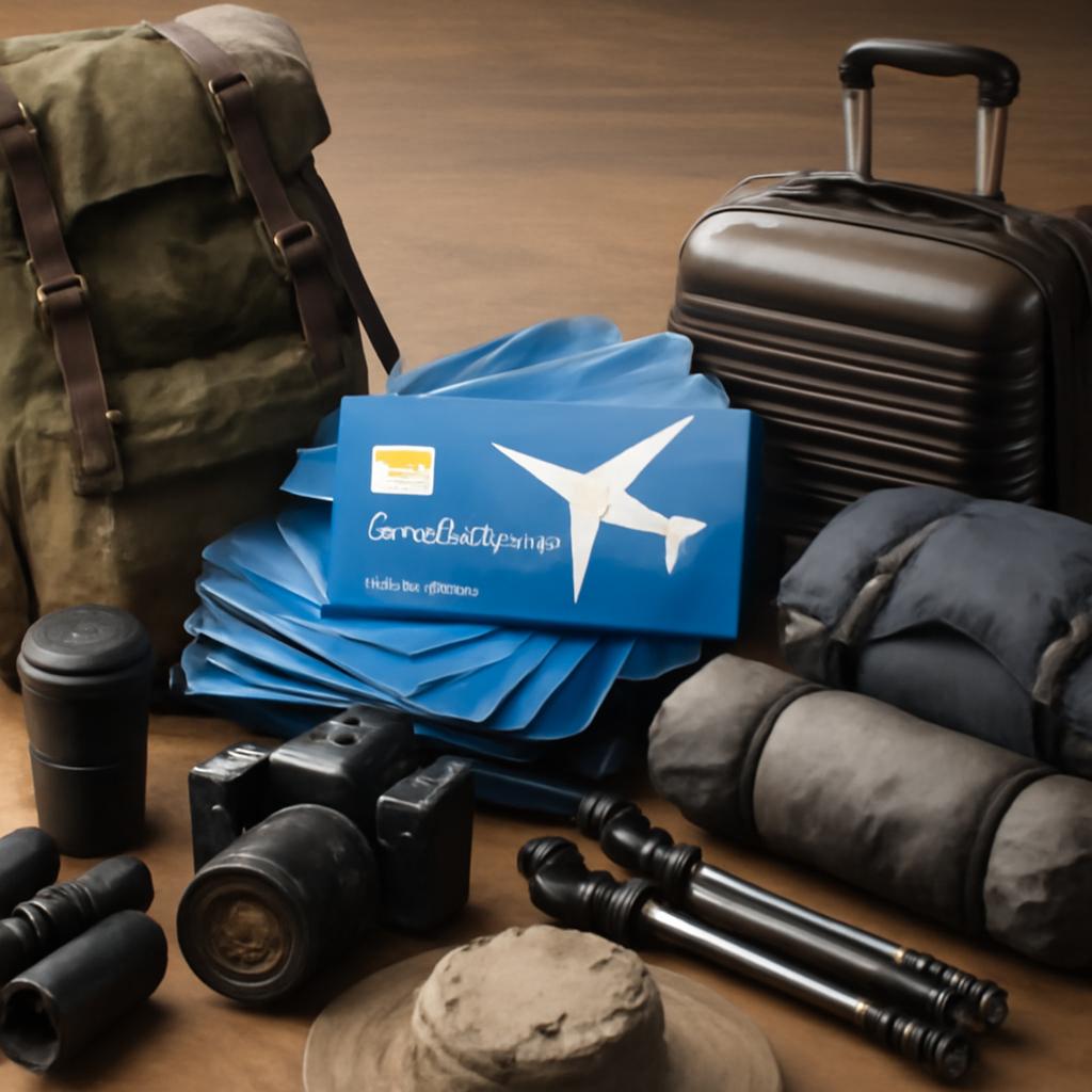 milhas para locação de equipamentos de viagem