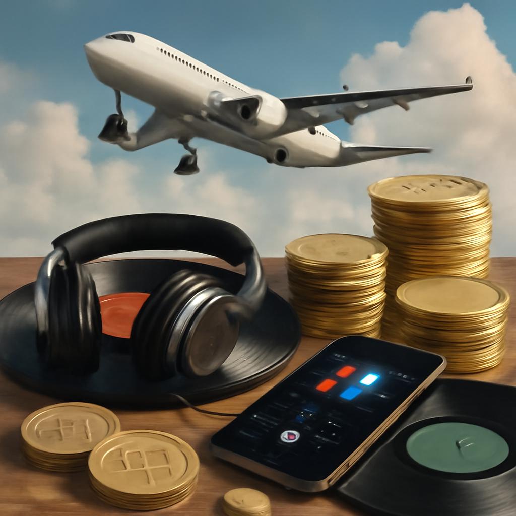 milhas para plataformas de música