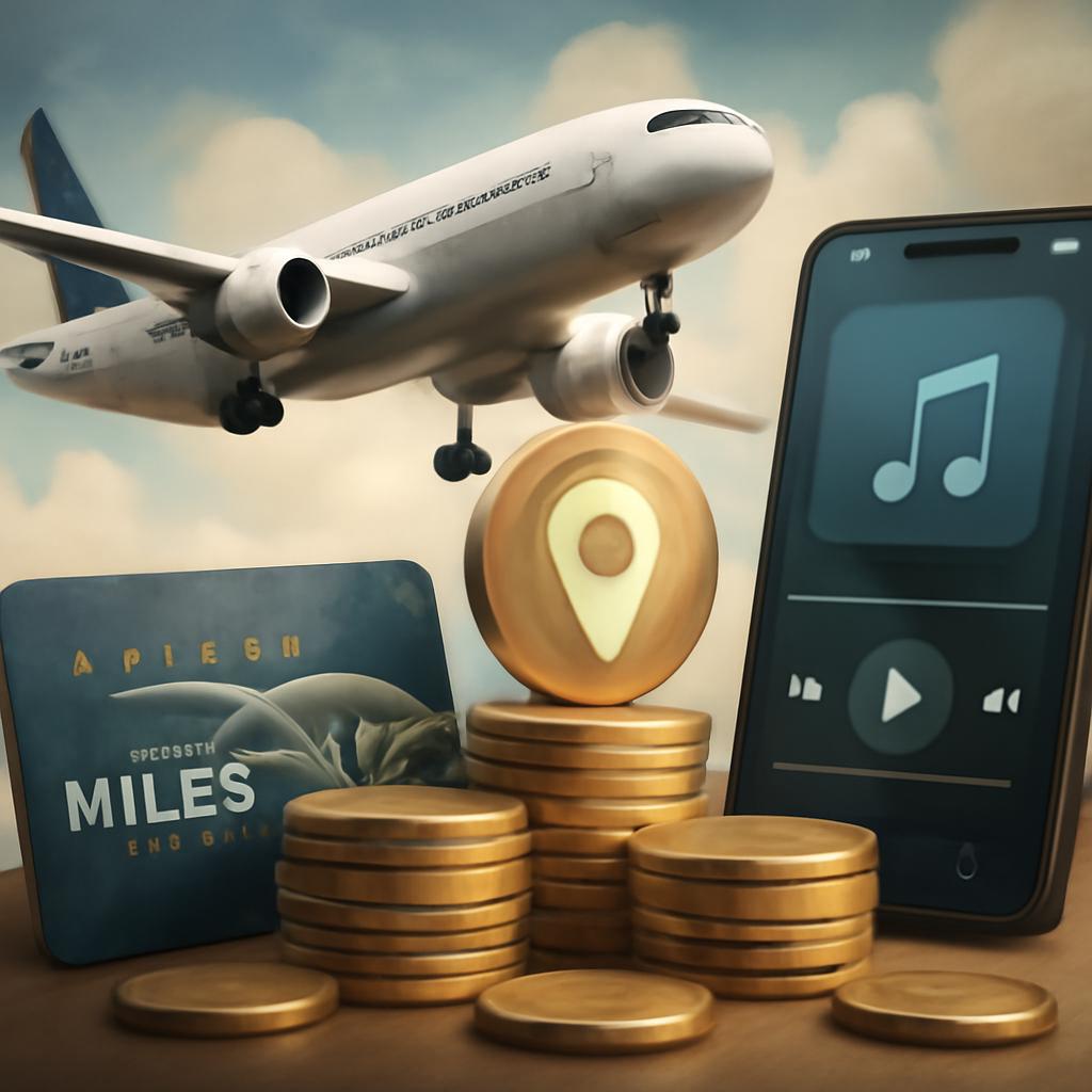 milhas para pontos para assinaturas musicais
