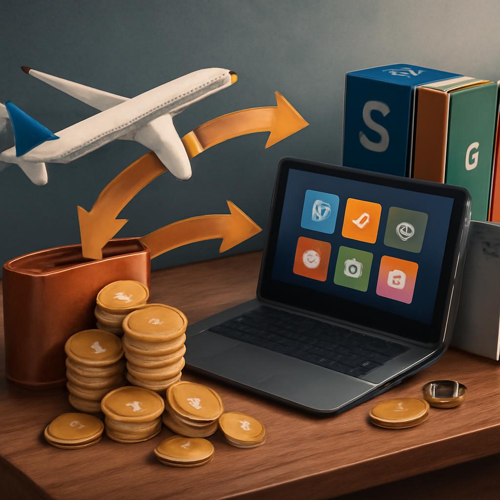 milhas para pontos para compras de software