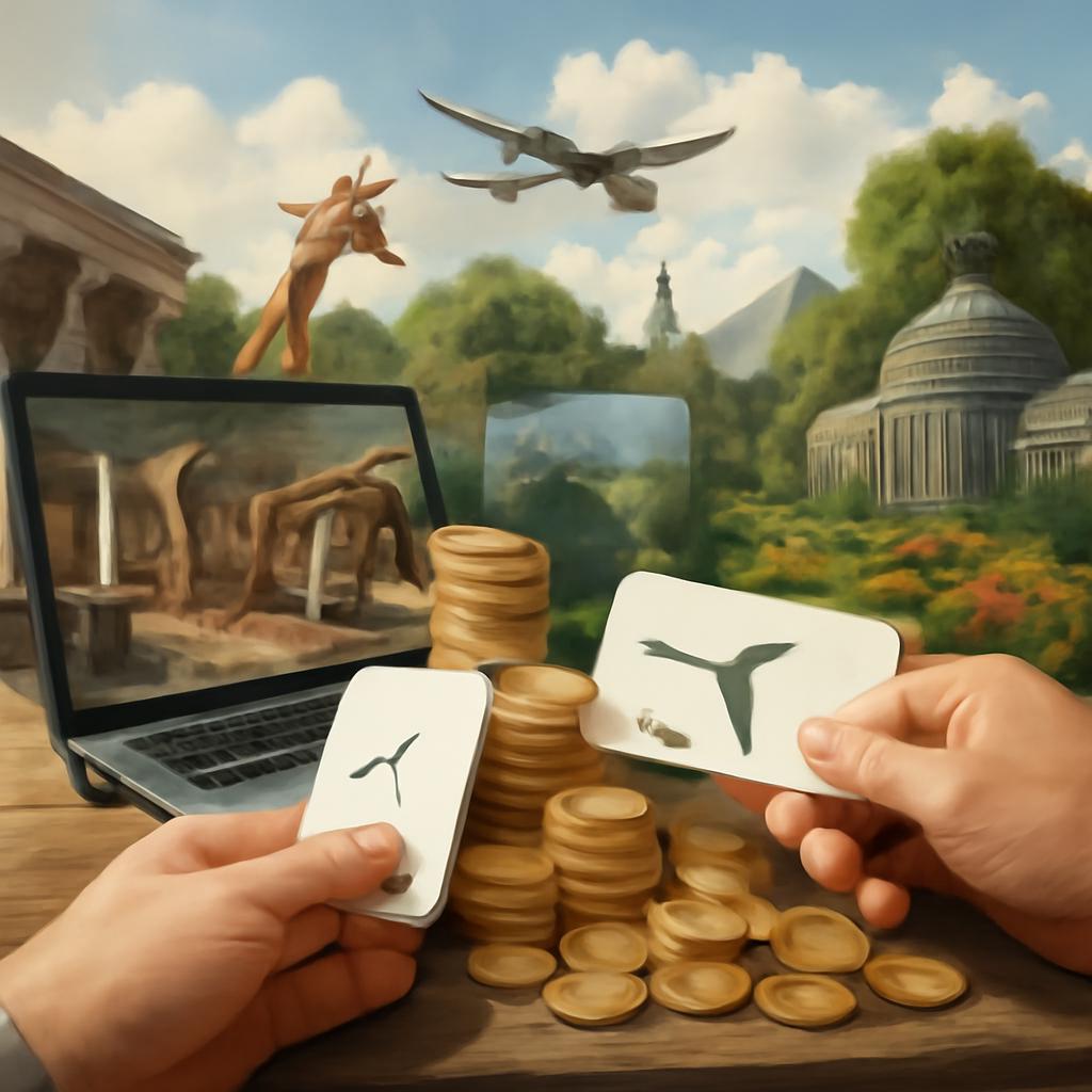 milhas para pontos para museus virtuais e zoológicos e aquários e parques e jardins botânicos e parques naturais