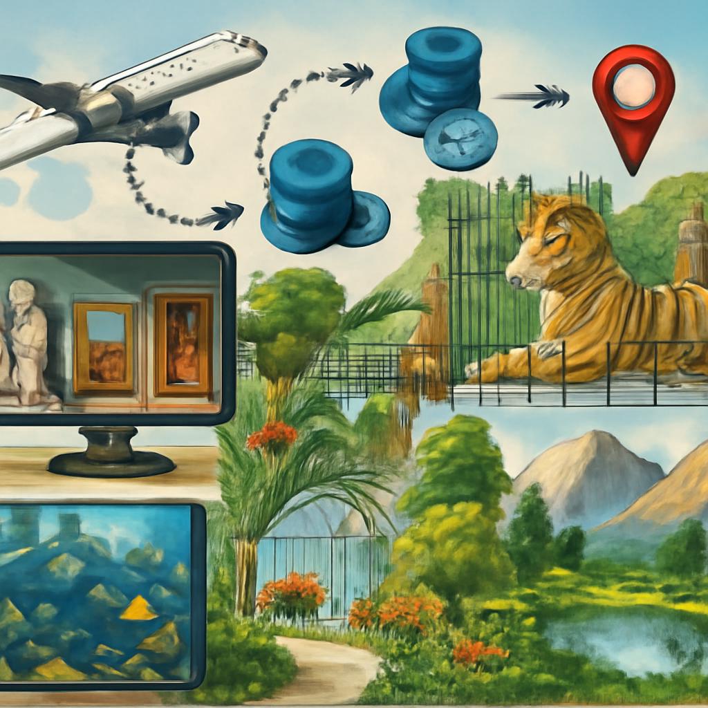milhas para pontos para museus virtuais e zoológicos e aquários e parques e jardins botânicos e parques naturais