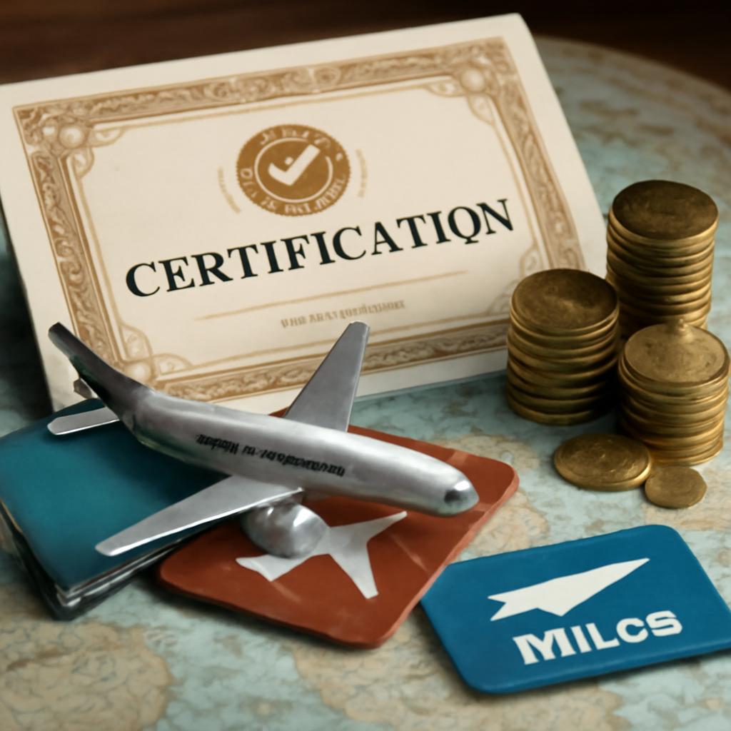 milhas para programas de certificação