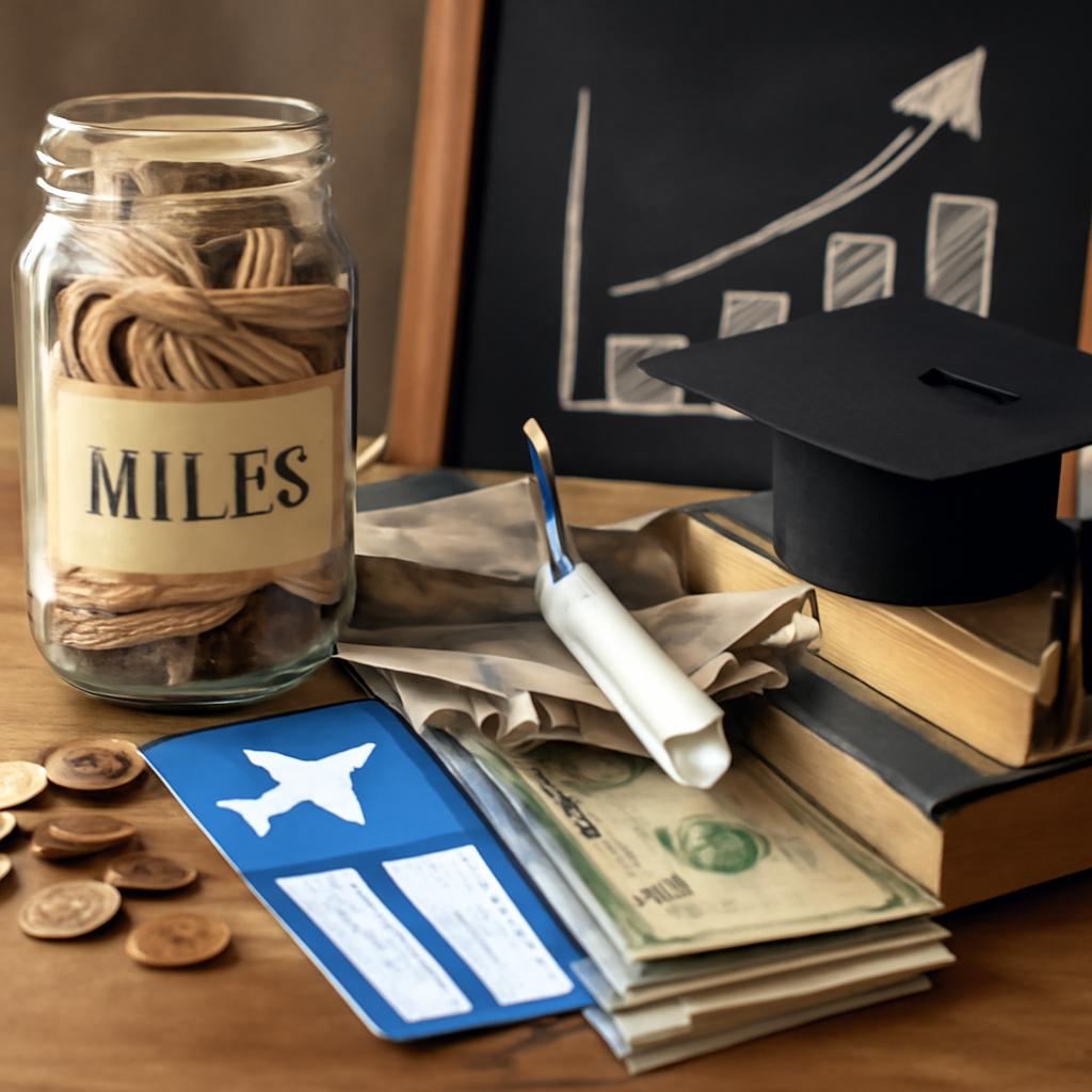 milhas para programas de financiamento educacional