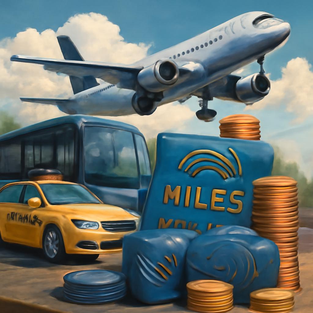 milhas para serviços de transporte