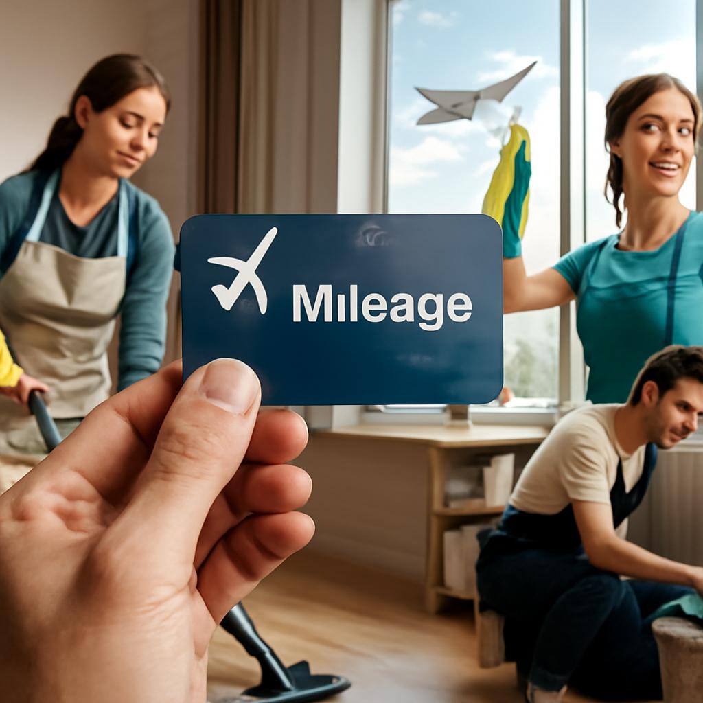 milhas para serviços domésticos