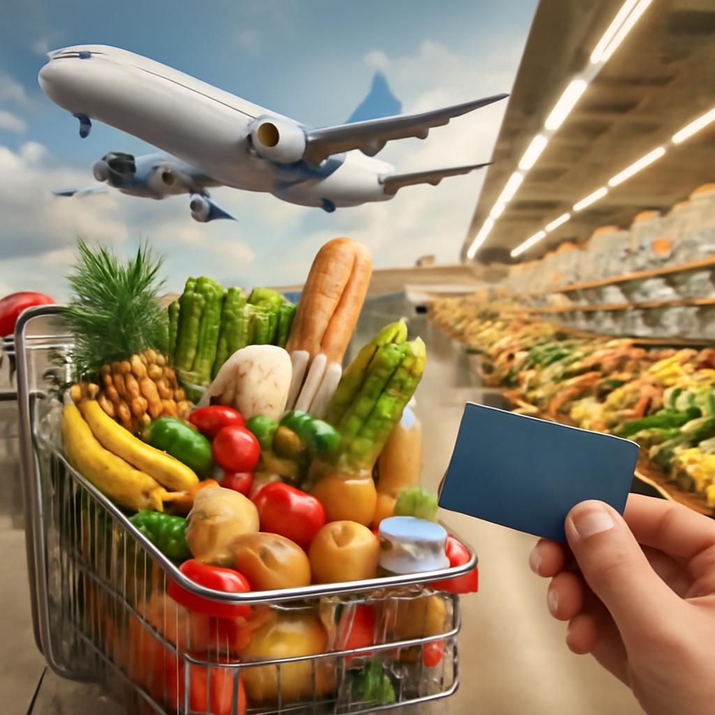 milhas para supermercados e mercados
