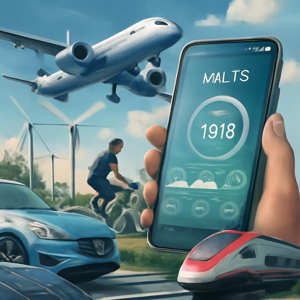 milhas para transporte alternativo sustentável digital